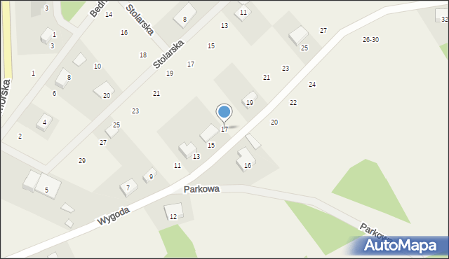 Przetoczyno, Wygoda, 17, mapa Przetoczyno