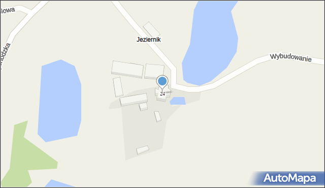 Pszczew, Wybudowanie, 24, mapa Pszczew