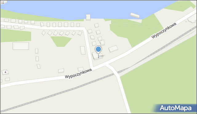 Pszczew, Wypoczynkowa, 2, mapa Pszczew