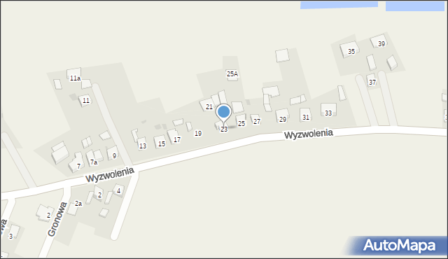 Ptakowice, Wyzwolenia, 23, mapa Ptakowice