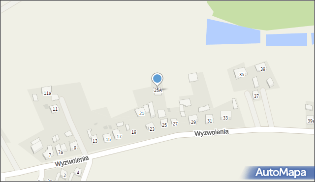 Ptakowice, Wyzwolenia, 25A, mapa Ptakowice
