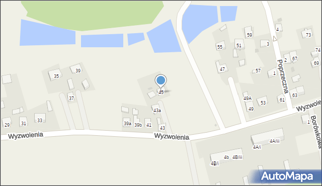 Ptakowice, Wyzwolenia, 45, mapa Ptakowice