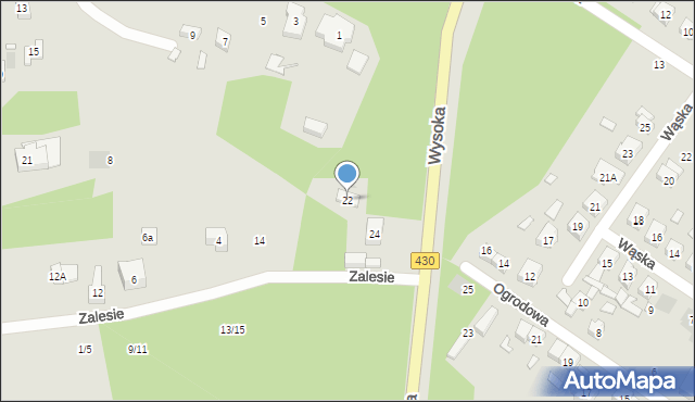 Puszczykowo, Wysoka, 22, mapa Puszczykowo