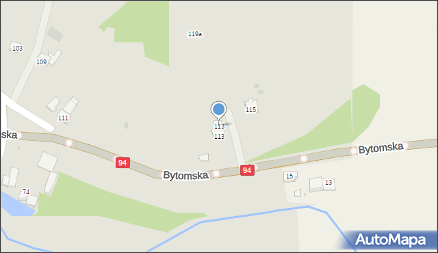 Pyskowice, Wyszyńskiego Stefana, ks. kard., 113, mapa Pyskowice