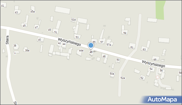 Pyskowice, Wyszyńskiego Stefana, ks. kard., 46, mapa Pyskowice