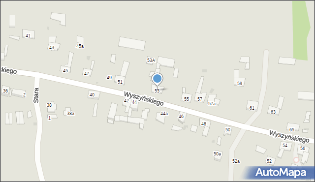 Pyskowice, Wyszyńskiego Stefana, ks. kard., 53, mapa Pyskowice