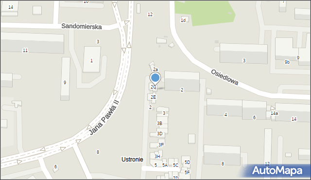 Radom, Wyścigowa, 2D, mapa Radomia