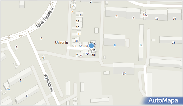 Radom, Wyścigowa, 7E, mapa Radomia