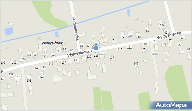 Radomsko, Wymysłowska, 125, mapa Radomsko