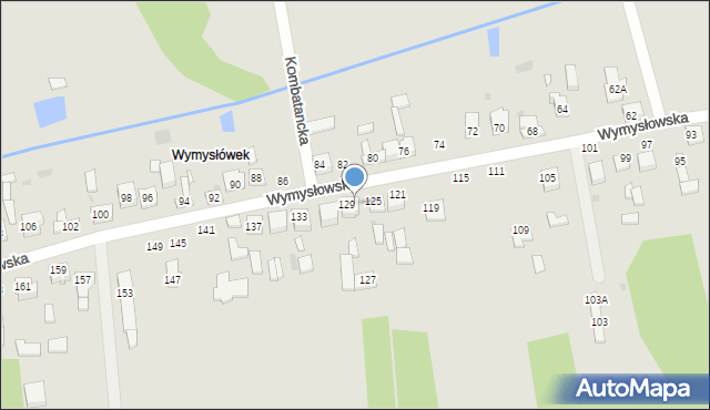 Radomsko, Wymysłowska, 127, mapa Radomsko