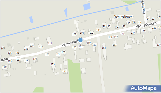 Radomsko, Wymysłowska, 161, mapa Radomsko