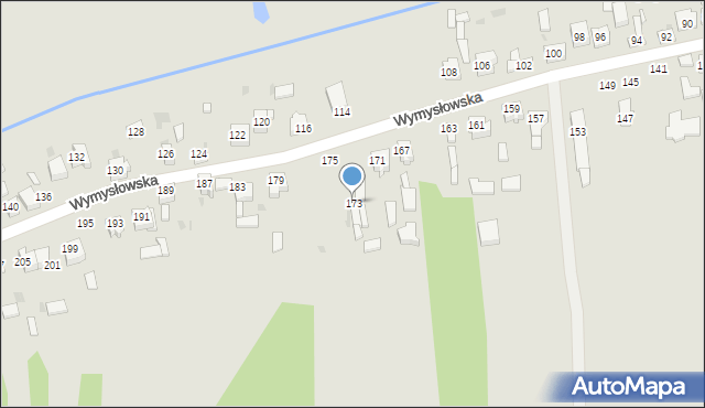 Radomsko, Wymysłowska, 173, mapa Radomsko