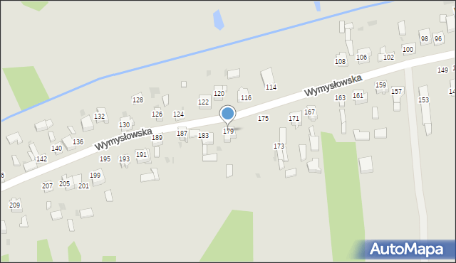 Radomsko, Wymysłowska, 179, mapa Radomsko