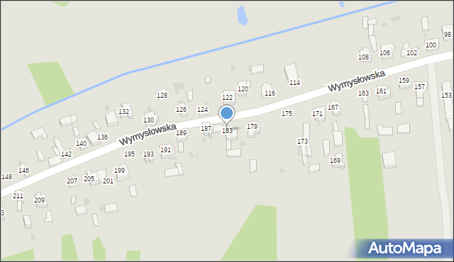 Radomsko, Wymysłowska, 183, mapa Radomsko