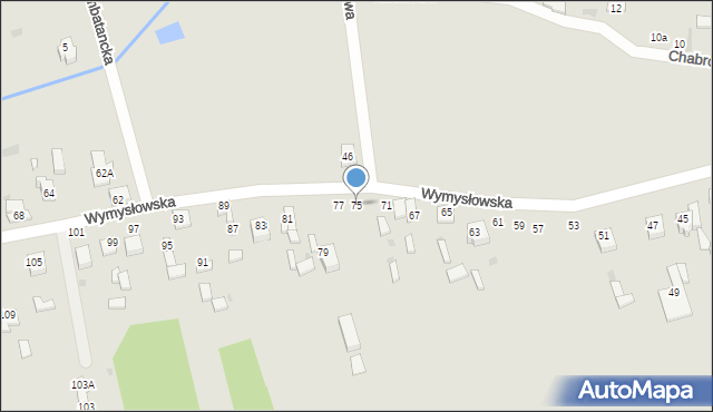 Radomsko, Wymysłowska, 75, mapa Radomsko