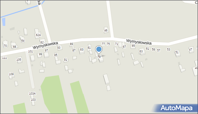 Radomsko, Wymysłowska, 79, mapa Radomsko