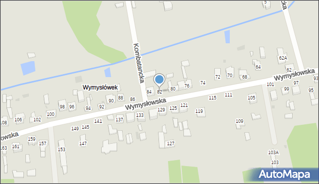 Radomsko, Wymysłowska, 82, mapa Radomsko