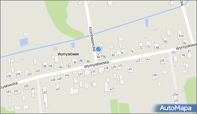 Radomsko, Wymysłowska, 84, mapa Radomsko