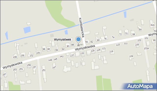 Radomsko, Wymysłowska, 86, mapa Radomsko