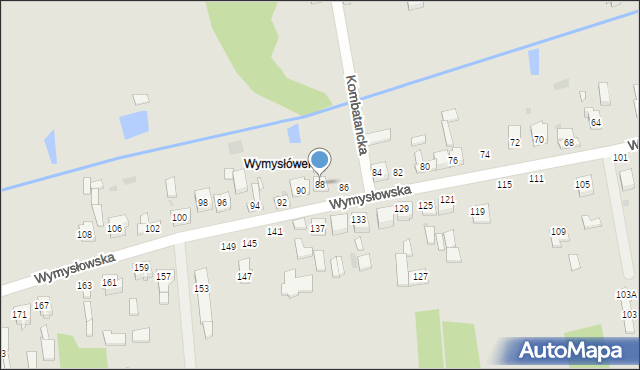 Radomsko, Wymysłowska, 88, mapa Radomsko