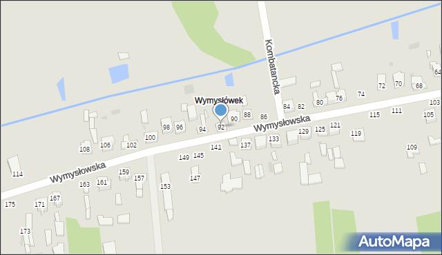 Radomsko, Wymysłowska, 92, mapa Radomsko