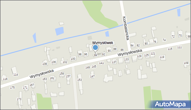 Radomsko, Wymysłowska, 94, mapa Radomsko