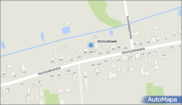 Radomsko, Wymysłowska, 96, mapa Radomsko