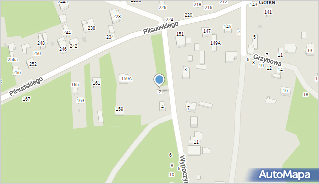 Radomsko, Wypoczynkowa, 2, mapa Radomsko