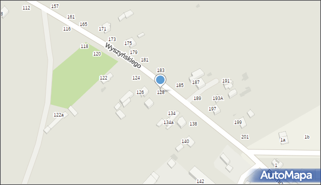 Radomsko, Wyszyńskiego Stefana, ks. prym. kard., 128, mapa Radomsko