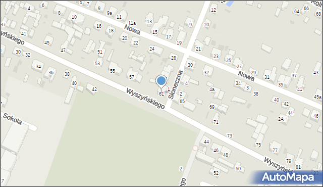 Radomsko, Wyszyńskiego Stefana, ks. prym. kard., 61, mapa Radomsko