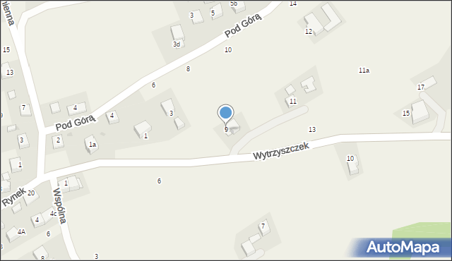 Radziszów, Wytrzyszczek, 9, mapa Radziszów