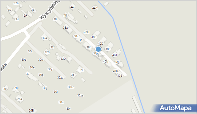 Radzymin, Wyszyńskiego Stefana, ks. kard., 38h, mapa Radzymin