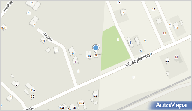 Radzymin, Wyszyńskiego Stefana, ks. kard., 39, mapa Radzymin