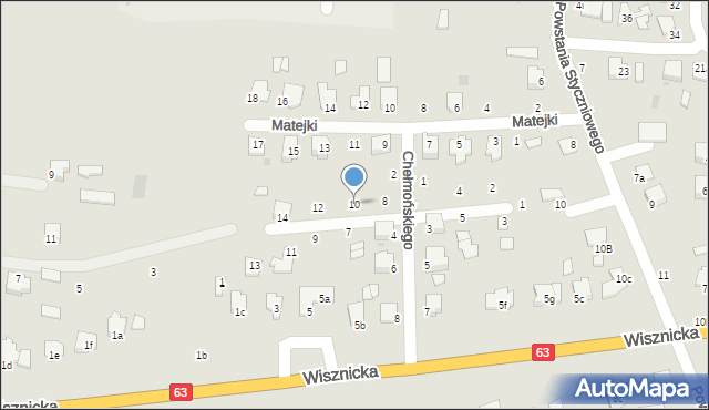 Radzyń Podlaski, Wyspiańskiego Stanisława, 10, mapa Radzyń Podlaski