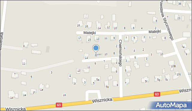 Radzyń Podlaski, Wyspiańskiego Stanisława, 12, mapa Radzyń Podlaski