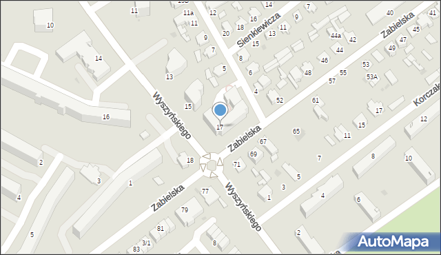 Radzyń Podlaski, Wyszyńskiego Stefana, ks. kard., 17, mapa Radzyń Podlaski