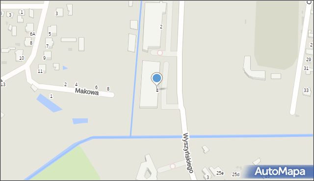 Radzyń Podlaski, Wyszyńskiego Stefana, ks. kard., 4, mapa Radzyń Podlaski