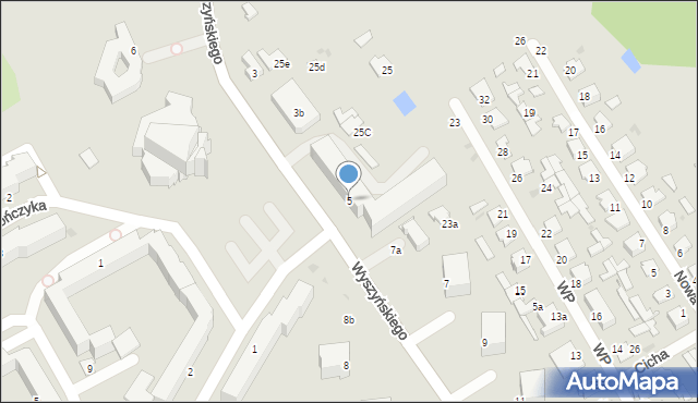 Radzyń Podlaski, Wyszyńskiego Stefana, ks. kard., 5, mapa Radzyń Podlaski