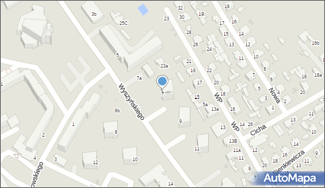 Radzyń Podlaski, Wyszyńskiego Stefana, ks. kard., 7, mapa Radzyń Podlaski