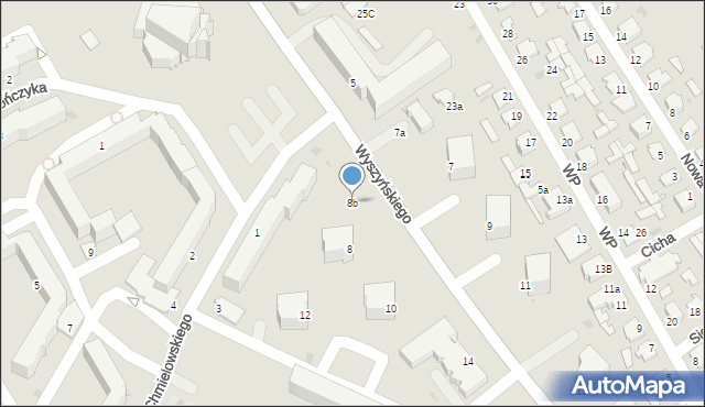 Radzyń Podlaski, Wyszyńskiego Stefana, ks. kard., 8b, mapa Radzyń Podlaski