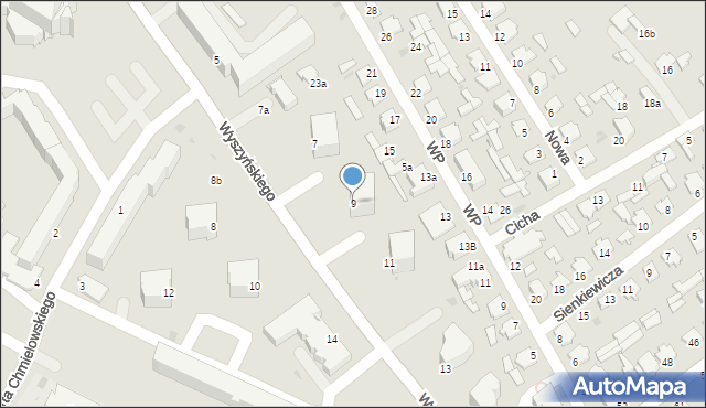 Radzyń Podlaski, Wyszyńskiego Stefana, ks. kard., 9, mapa Radzyń Podlaski