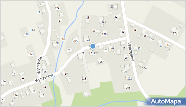 Rogów, Wytrzęsów, 21A, mapa Rogów