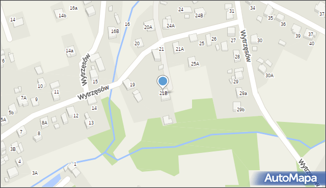 Rogów, Wytrzęsów, 21B, mapa Rogów