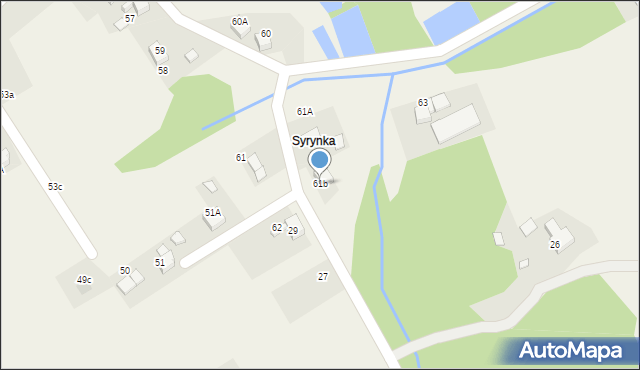 Rogów, Wyzwolenia, 61b, mapa Rogów