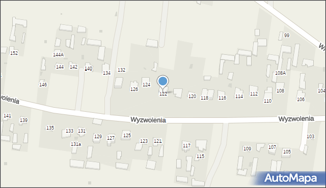 Rogóźno, Wyzwolenia, 122, mapa Rogóźno