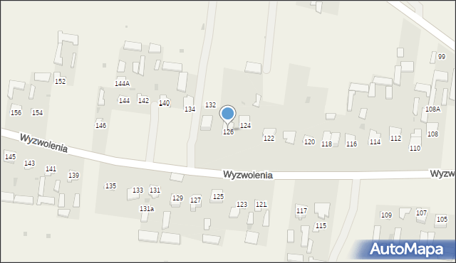 Rogóźno, Wyzwolenia, 126, mapa Rogóźno