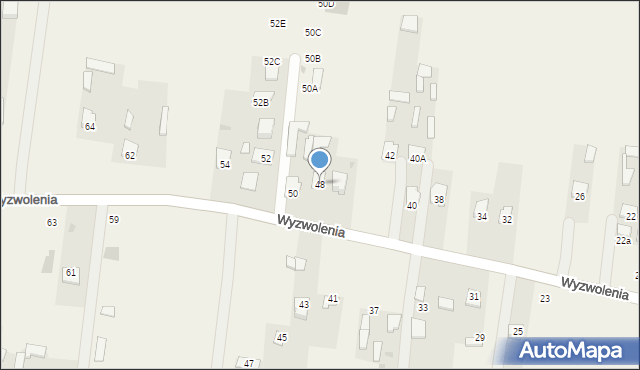 Rogóźno, Wyzwolenia, 48, mapa Rogóźno