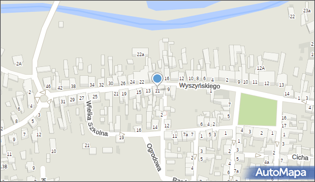 Rogoźno, Wyszyńskiego Stefana, ks. kard., 11, mapa Rogoźno