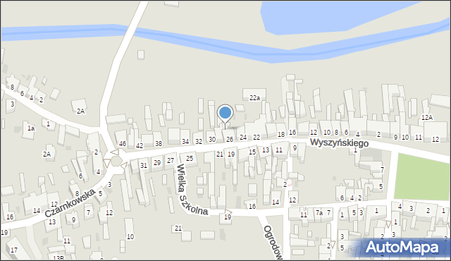 Rogoźno, Wyszyńskiego Stefana, ks. kard., 26A, mapa Rogoźno