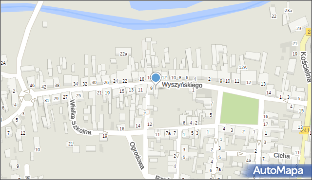 Rogoźno, Wyszyńskiego Stefana, ks. kard., 9A, mapa Rogoźno